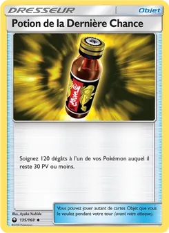 Carte Pokémon Potion de la Dernière Chance 135