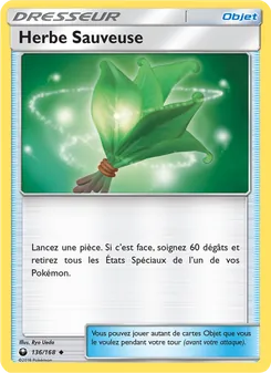 Carte Pokémon Herbe Sauveuse 136