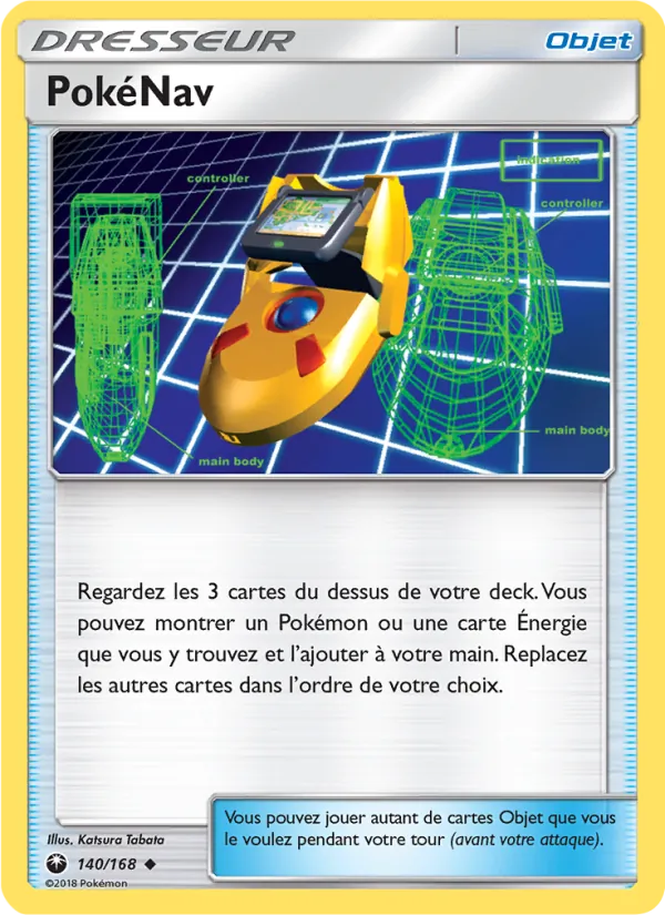 Carte Pokémon PokéNav 140/168 de l'extension Tempête Céleste