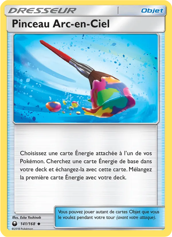 Carte Pokémon Pinceau Arc-en-Ciel 141/168 de l'extension Tempête Céleste