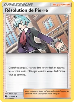 Carte Pokémon Résolution de Pierre 145