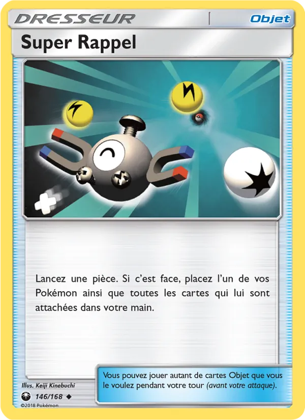 Carte Pokémon Super Rappel 146/168 de l'extension Tempête Céleste