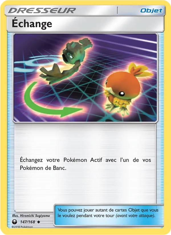 Carte Pokémon Échange 147/168 de l'extension Tempête Céleste