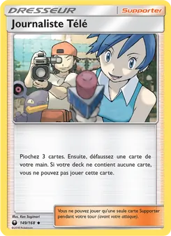 Carte Pokémon Journaliste Télé 149 — Tempête Céleste