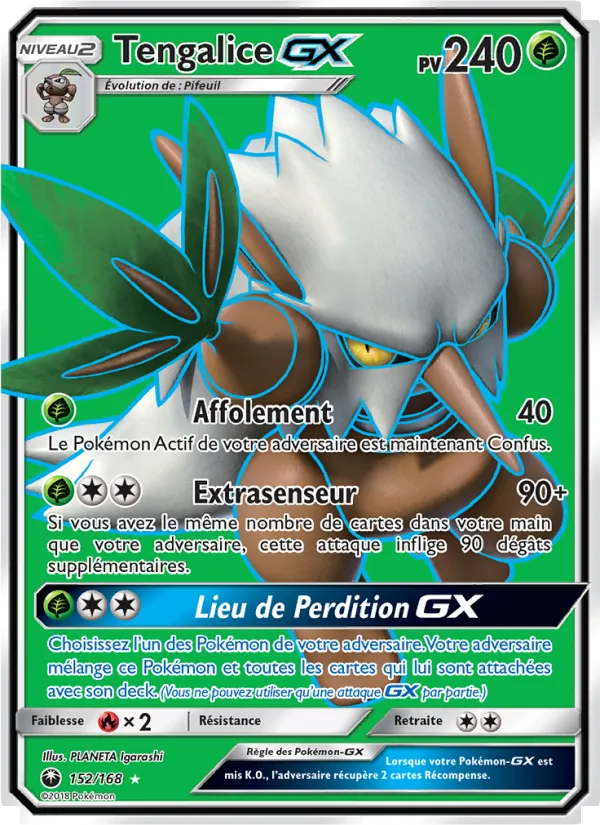 Carte Pokémon Tengalice GX 152/168 de l'extension Tempête Céleste