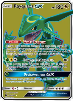Carte Pokémon Rayquaza GX 160 — Tempête Céleste