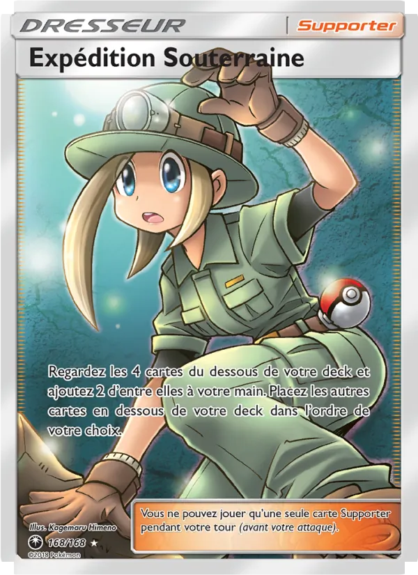 Carte Pokémon Expédition Souterraine 168/168 de l'extension Tempête Céleste