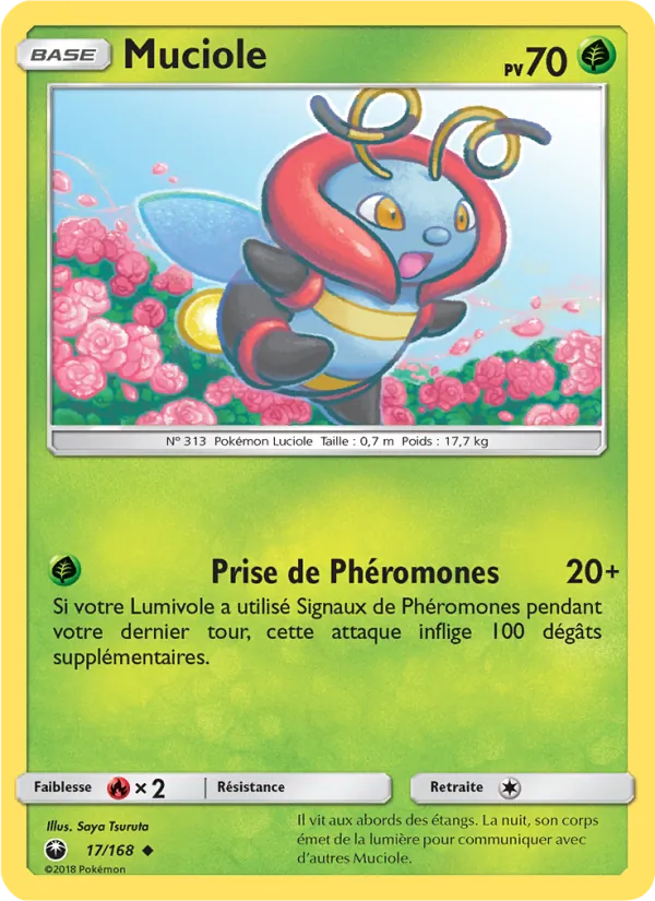 Carte Pokémon Muciole 17/168 de l'extension Tempête Céleste