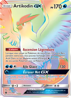 Carte Pokémon Artikodin GX 171