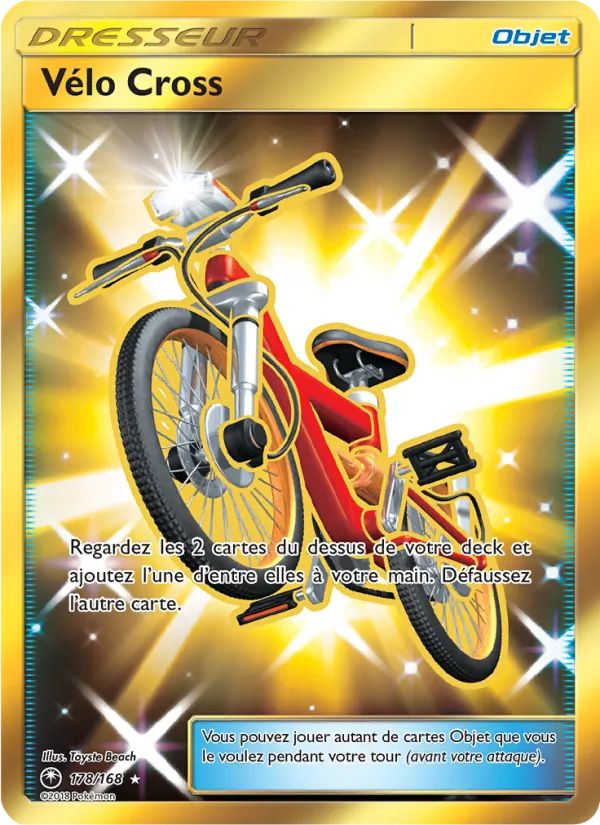 Carte Pokémon Vélo Cross 178/168 de l'extension Tempête Céleste