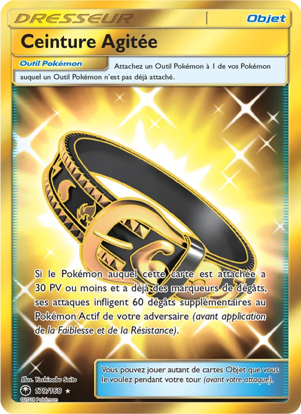 Carte Pokémon Ceinture Agitée 179/168 de l'extension Tempête Céleste