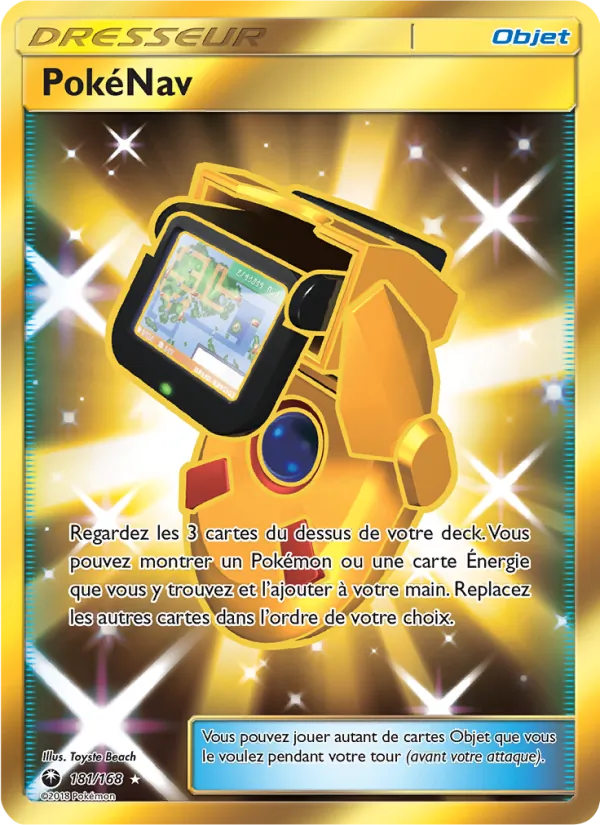 Carte Pokémon PokéNav 181/168 de l'extension Tempête Céleste