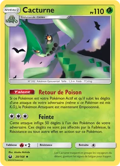 Carte Pokémon Cacturne 20