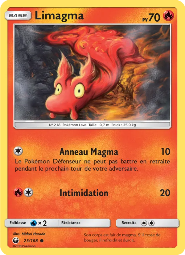 Carte Pokémon Limagma 23/168 de l'extension Tempête Céleste