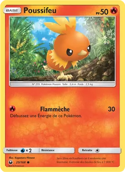 Carte Pokémon Poussifeu 25