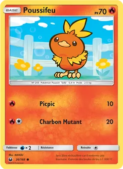 Carte Pokémon Poussifeu 26
