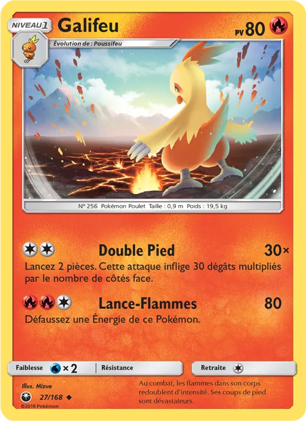 Carte Pokémon Galifeu 27/168 de l'extension Tempête Céleste