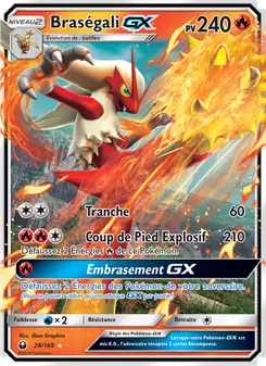 Carte Pokémon Braségali GX 28