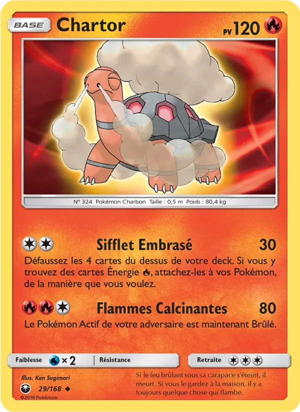 Carte Pokémon Chartor 29/168 de l'extension Tempête Céleste