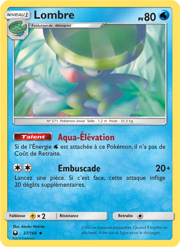 Carte Pokémon Lombre 37/168 de l'extension Tempête Céleste
