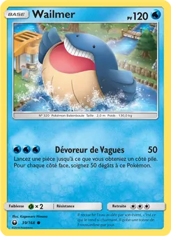 Carte Pokémon Wailmer 39 — Tempête Céleste