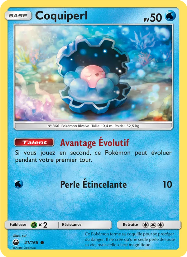 Carte Pokémon Coquiperl 41/168 de l'extension Tempête Céleste