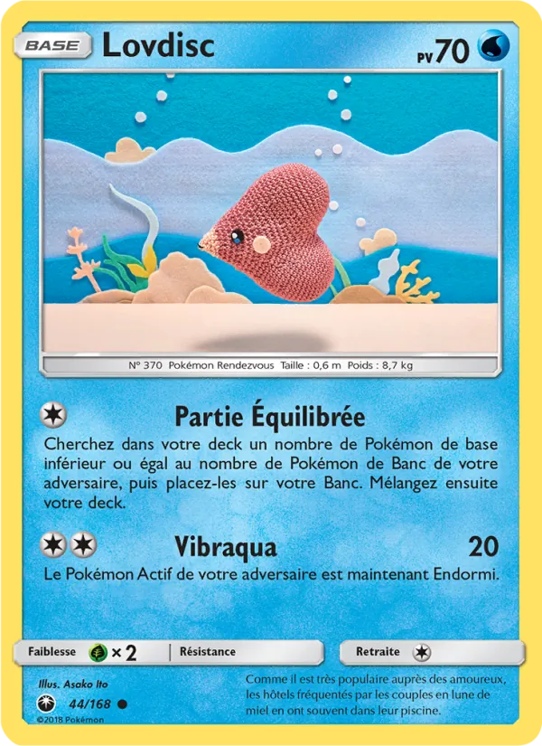 Carte Pokémon Lovdisc 44/168 de l'extension Tempête Céleste