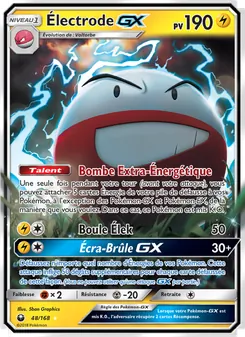 Carte Pokémon Électrode GX 48
