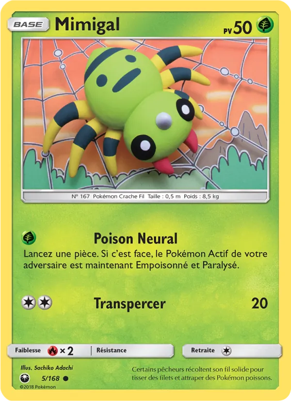Carte Pokémon Mimigal 5/168 de l'extension Tempête Céleste