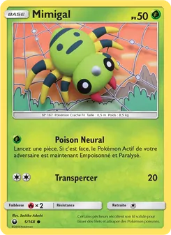 Carte Pokémon Mimigal 5