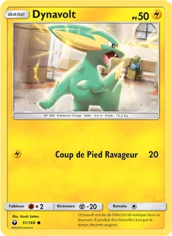 Carte Pokémon Dynavolt 51