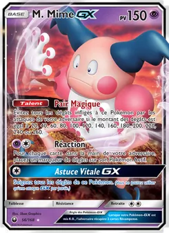Carte Pokémon M. Mime GX 56