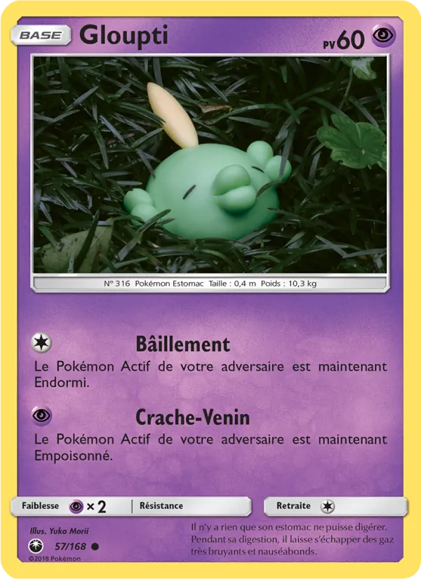 Carte Pokémon Gloupti 57/168 de l'extension Tempête Céleste