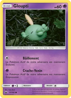 Carte Pokémon Gloupti 57