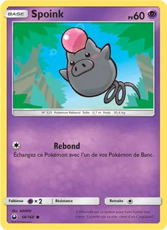 Carte Pokémon Spoink 59