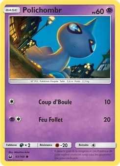 Carte Pokémon Polichombr 63