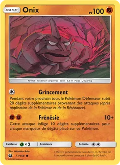 Carte Pokémon Onix 71