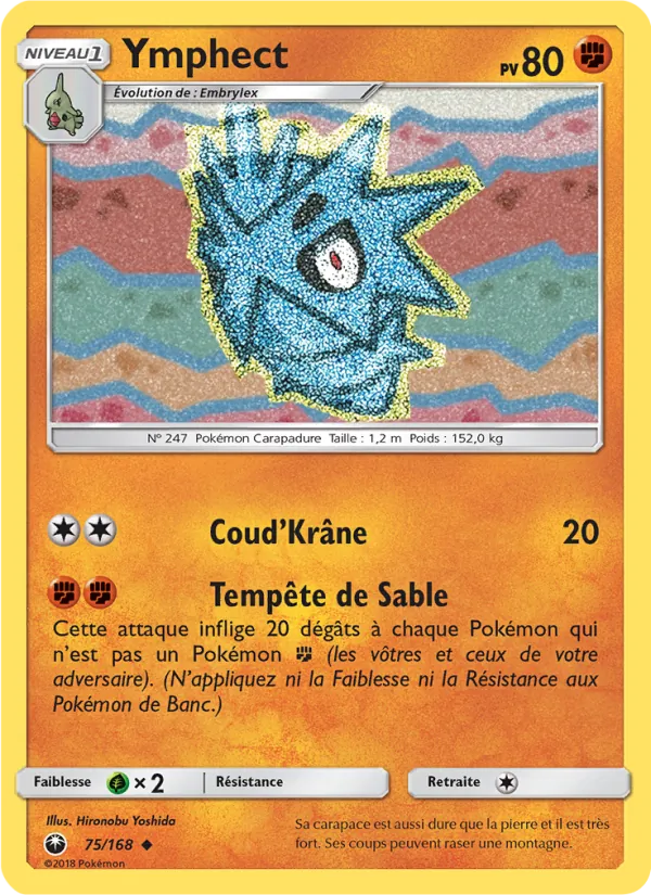Carte Pokémon Ymphect 75/168 de l'extension Tempête Céleste