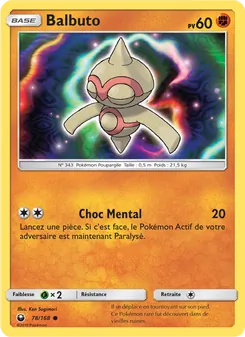 Carte Pokémon Balbuto 78