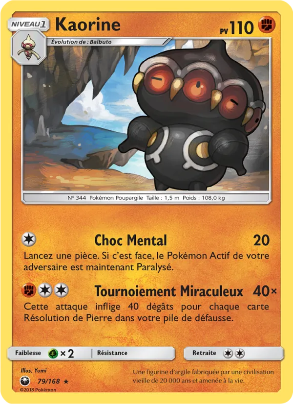 Carte Pokémon Kaorine 79/168 de l'extension Tempête Céleste