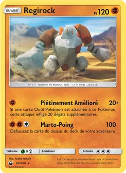 Carte Pokémon Regirock 80