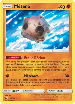 Carte Pokémon Météno 83