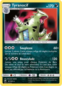 Carte Pokémon Tyranocif 87