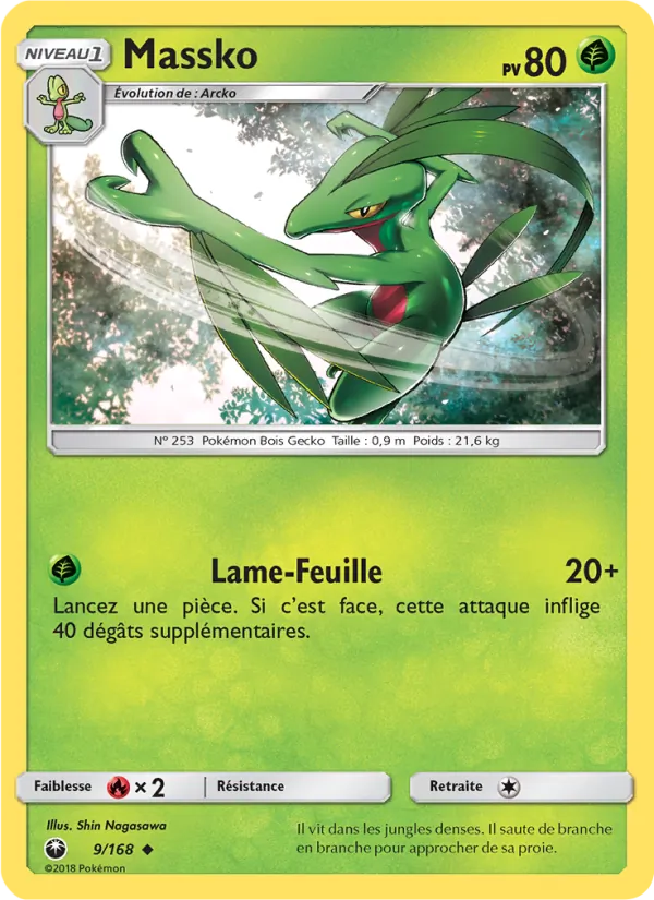 Carte Pokémon Massko 9/168 de l'extension Tempête Céleste