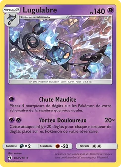 Carte Pokémon Lugulabre 103