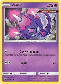 Carte Pokémon Vémini 107