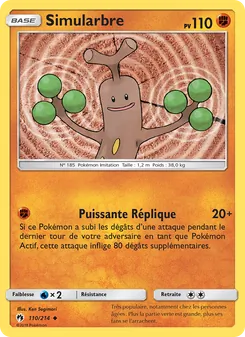 Carte Pokémon Simularbre 110