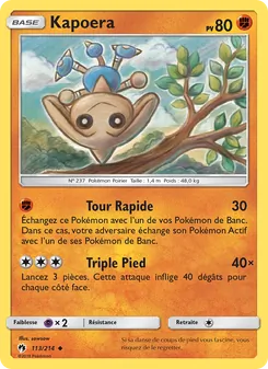 Carte Pokémon Kapoera 113