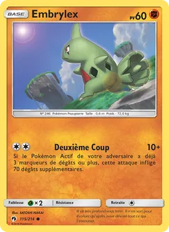 Carte Pokémon Embrylex 115