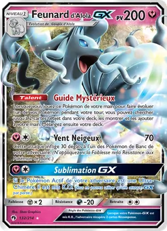 Carte Pokémon Feunard d’Alola GX 132